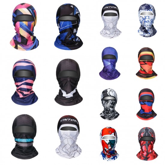 Cycling Helmet Liner Neck Gaiter Breathable Sunproof Balaclava Print Stretchy Running Cycling Beanie Cap With Face Cover Cycling Helmet Liner Neck Gaiter Breathable Sunproof Balaclava Print Stretchy Running Cycling Beanie Cap With Face Cover