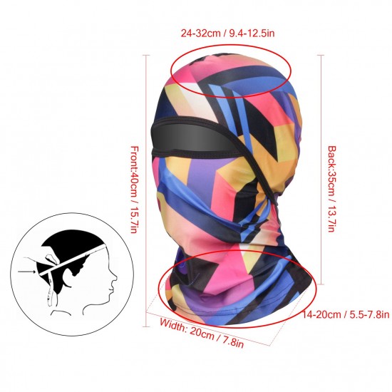 Cycling Helmet Liner Neck Gaiter Breathable Sunproof Balaclava Print Stretchy Running Cycling Beanie Cap With Face Cover Cycling Helmet Liner Neck Gaiter Breathable Sunproof Balaclava Print Stretchy Running Cycling Beanie Cap With Face Cover