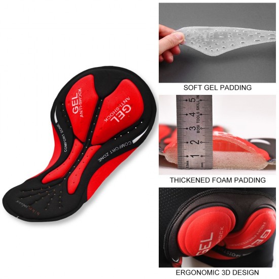 3 Packs Cycling Shorts Gel Padded Cushion Padding for Men Women Bicycle Underwear Pants 3 Packs Cycling Shorts Gel Padded Cushion Padding for Men Women Bicycle Underwear Pants