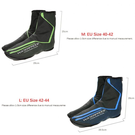 Cycling Bicycle Shoe Covers Waterproof Thermal MTB Mountain Bike Overshoes Protector with Fleece Lining Cycling Bicycle Shoe Covers Waterproof Thermal MTB Mountain Bike Overshoes Protector with Fleece Lining