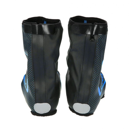 Cycling Bicycle Shoe Covers Waterproof Thermal MTB Mountain Bike Overshoes Protector with Fleece Lining Cycling Bicycle Shoe Covers Waterproof Thermal MTB Mountain Bike Overshoes Protector with Fleece Lining