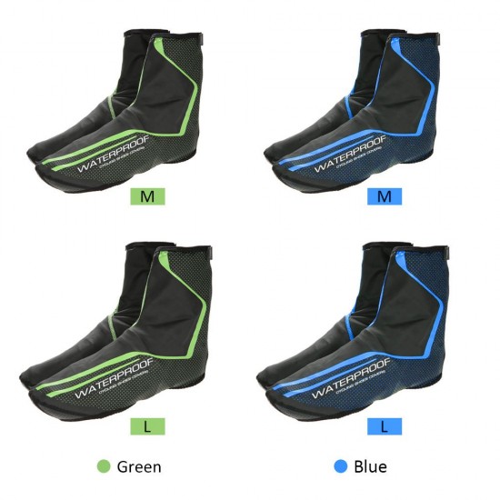 Cycling Bicycle Shoe Covers Waterproof Thermal MTB Mountain Bike Overshoes Protector with Fleece Lining Cycling Bicycle Shoe Covers Waterproof Thermal MTB Mountain Bike Overshoes Protector with Fleece Lining
