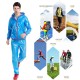 Waterproof Raincoat Pants Set Women Men Reflective Waterproof Hooded Suit for Cycling Riding Camping Waterproof Raincoat Pants Set Women Men Reflective Waterproof Hooded Suit for Cycling Riding Camping