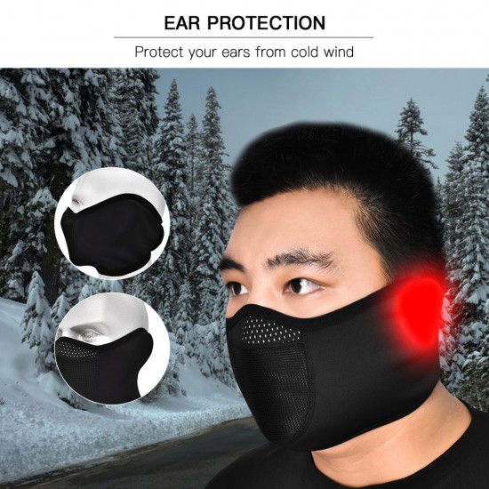 Windproof Thermal Fleece Cycling Face Cover Ear Covers Bandana for Outdoor Sport Motorcycling Running Hiking Skiing Snowboarding Windproof Thermal Fleece Cycling Face Cover Ear Covers Bandana for Outdoor Sport Motorcycling Running Hiking Skiing Snowboarding