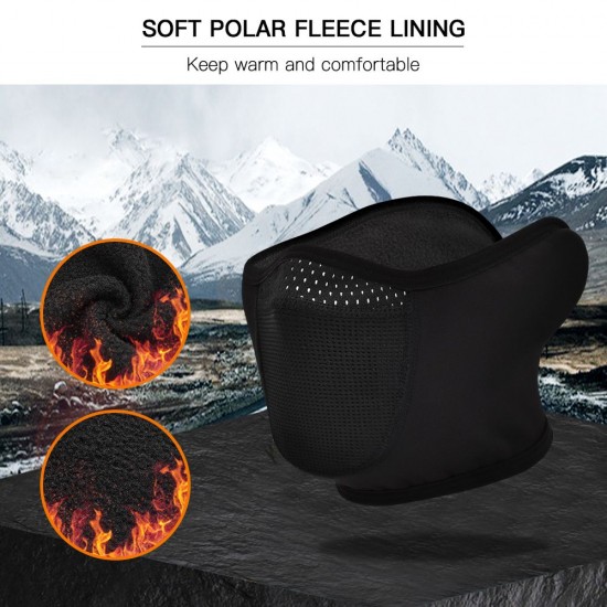 Windproof Thermal Fleece Cycling Face Cover Ear Covers Bandana for Outdoor Sport Motorcycling Running Hiking Skiing Snowboarding Windproof Thermal Fleece Cycling Face Cover Ear Covers Bandana for Outdoor Sport Motorcycling Running Hiking Skiing Snowboarding