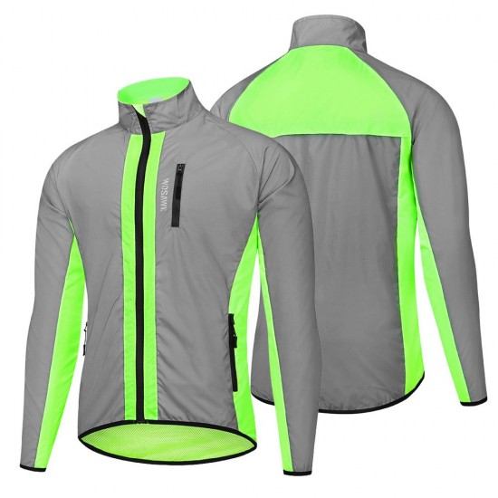 Men's Cycling Reflective Windbreaker Windproof Waterproof Cycling Jacket Bike Wear Quick-dry Elastic Breathable Sport Clothing For Running Jogging Cycling Gym Fitness Men's Cycling Reflective Windbreaker Windproof Waterproof Cycling Jacket Bike Wear Quick-dry Elastic Breathable Sport Clothing For Running Jogging Cycling Gym Fitness
