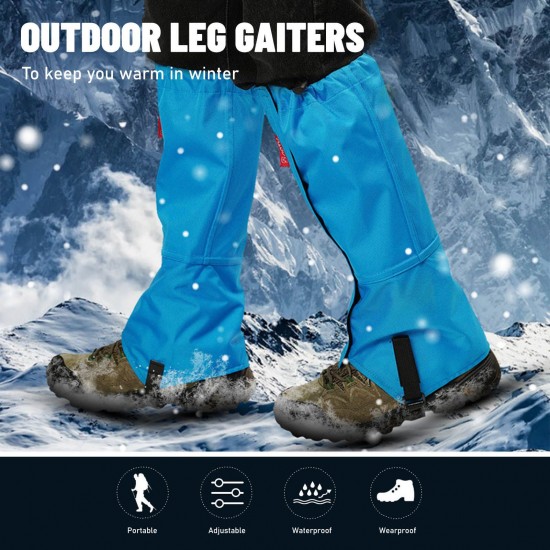 Leg Gaiters Snow Boot Gaiters Waterproof Wearproof Hiking Skiing Running Outdoor Leg Covers Shoe Covers Leg Gaiters Snow Boot Gaiters Waterproof Wearproof Hiking Skiing Running Outdoor Leg Covers Shoe Covers