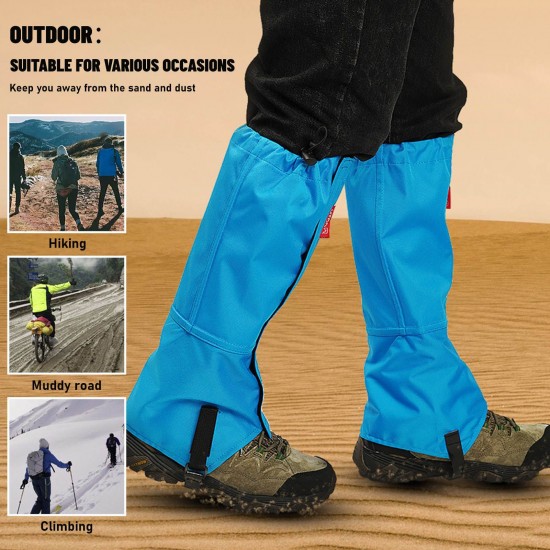 Leg Gaiters Snow Boot Gaiters Waterproof Wearproof Hiking Skiing Running Outdoor Leg Covers Shoe Covers Leg Gaiters Snow Boot Gaiters Waterproof Wearproof Hiking Skiing Running Outdoor Leg Covers Shoe Covers